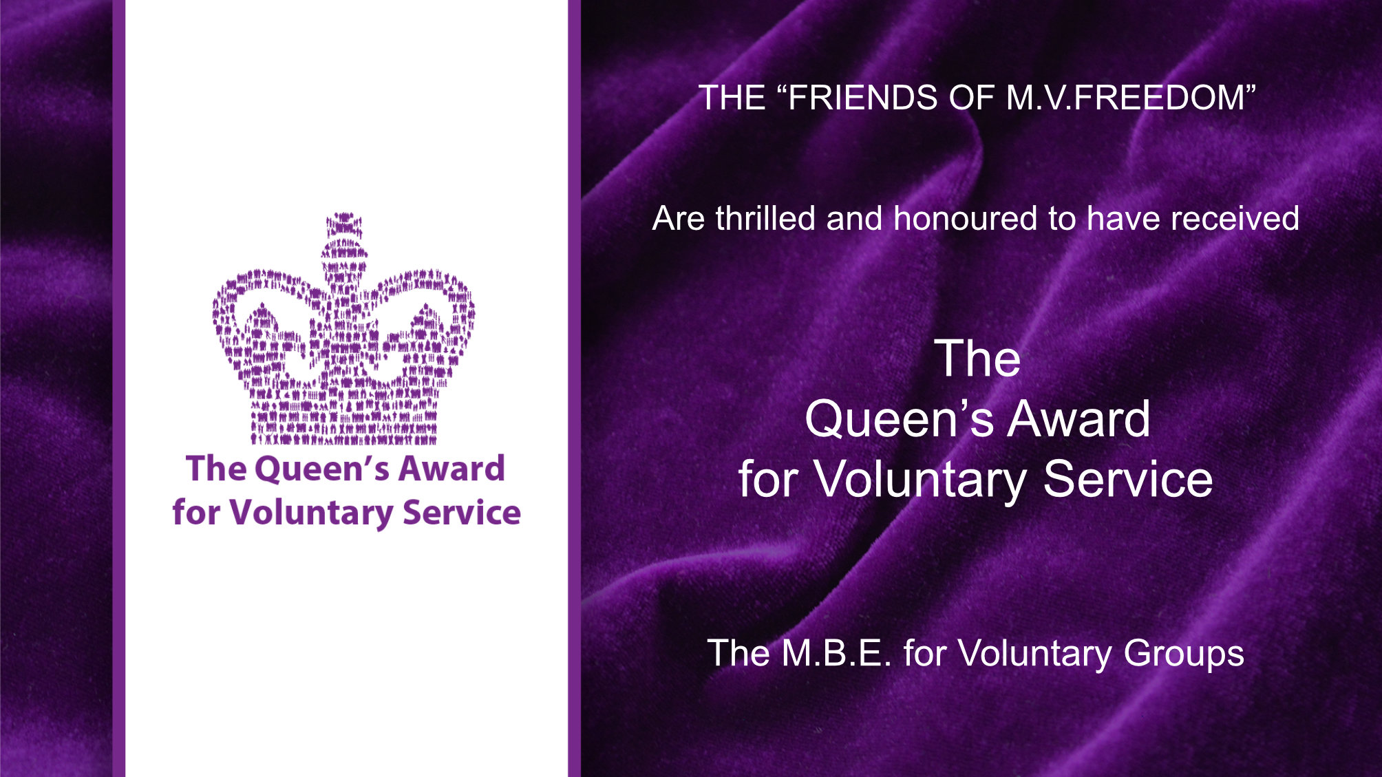 The Queen's Award for Voluntary Service 